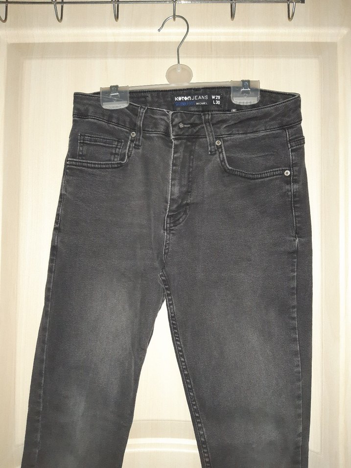 Gri Regular Fit Erkek Denim Pantolon - Görsel 2