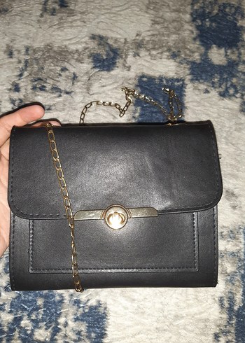 Siyah  Kadın Çanta Zincirli - Görsel 2