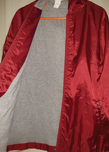 Bordo kadın yağmurluk - Görsel 2