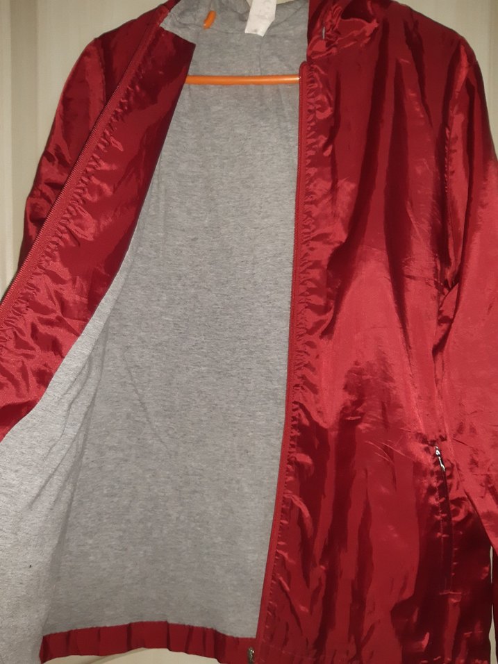 Bordo kadın yağmurluk - Görsel 2