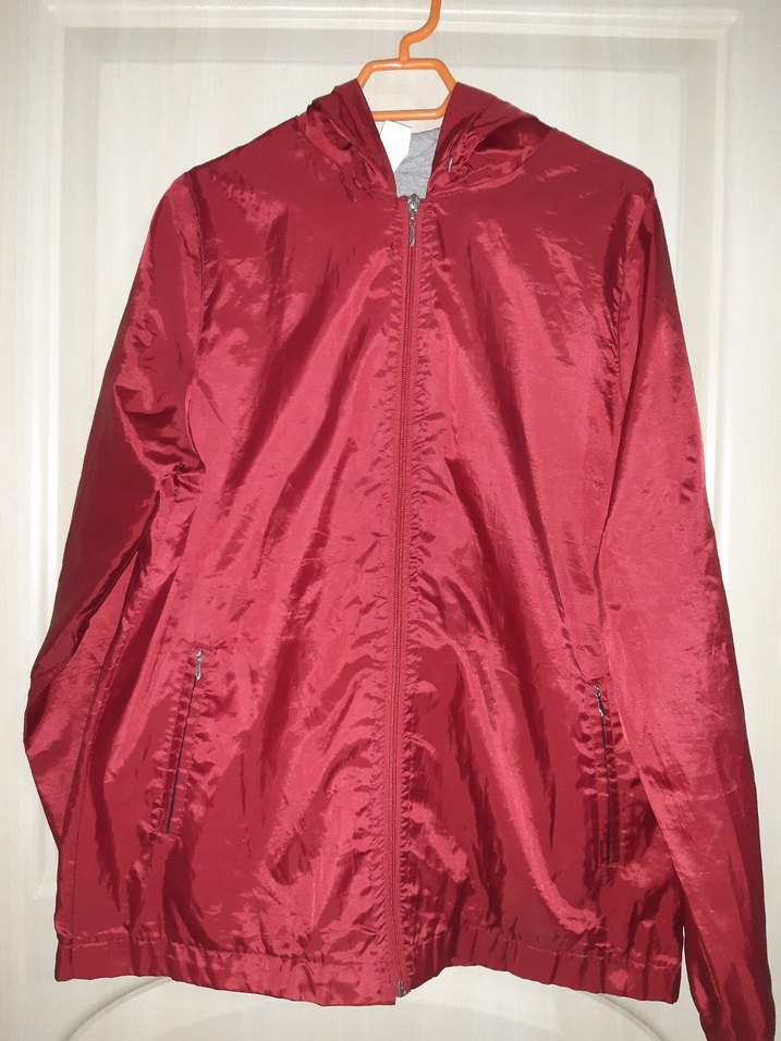 Bordo kadın yağmurluk - Görsel 3