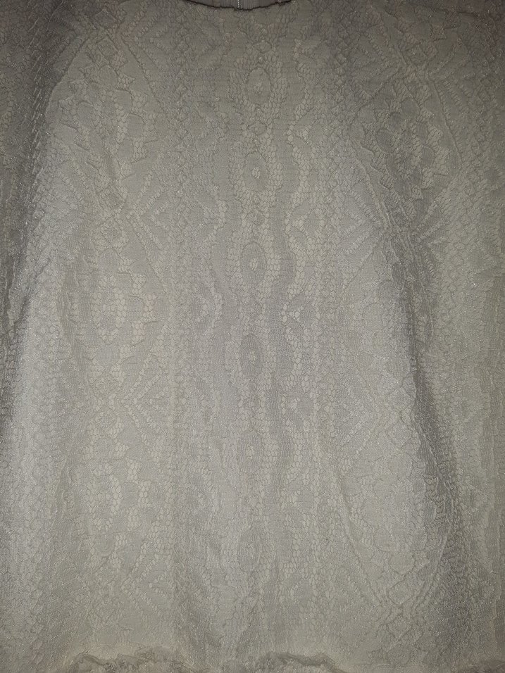 Dantel Detaylı Uzun Beyaz  Elbise - Görsel 5