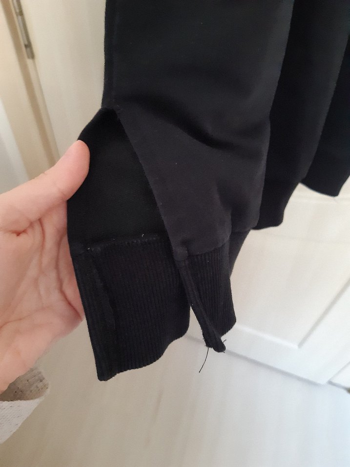 Siyah Kadın Sweatshirt - Görsel 3