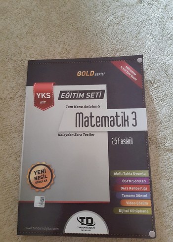 YKS AYT Matematik Test kitabı