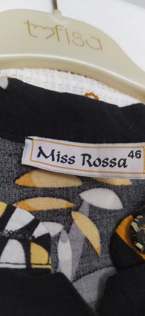 Sarı Çiçek Desenli Uzun Tunik - Görsel 2