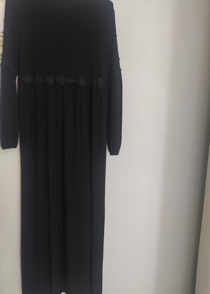 SİYAH tesettür elbise - Görsel 2