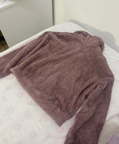 Diğer Mor peluş mont
