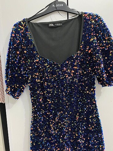Zara pullu elbise