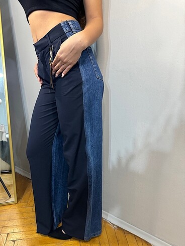 s Beden lacivert Renk Palazzo pantalon