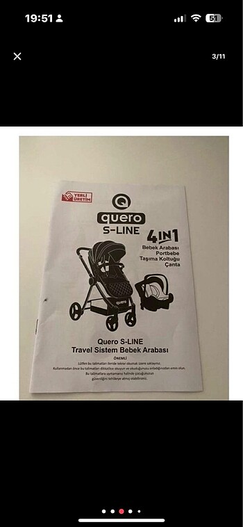 9- 18 kg Beden Quero Travel Sistem Bebek Arabası