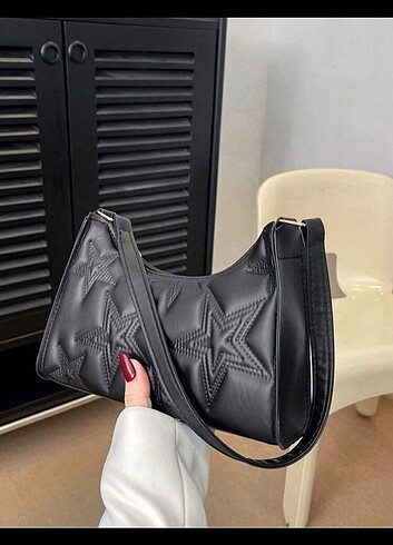 Sheinside Shein temu siyah yıldız çanta ve kelebek bileklik