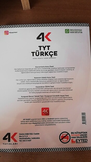  Beden Renk 4K YAYINLARI TYT TÜRKÇE SORU BANKASI 