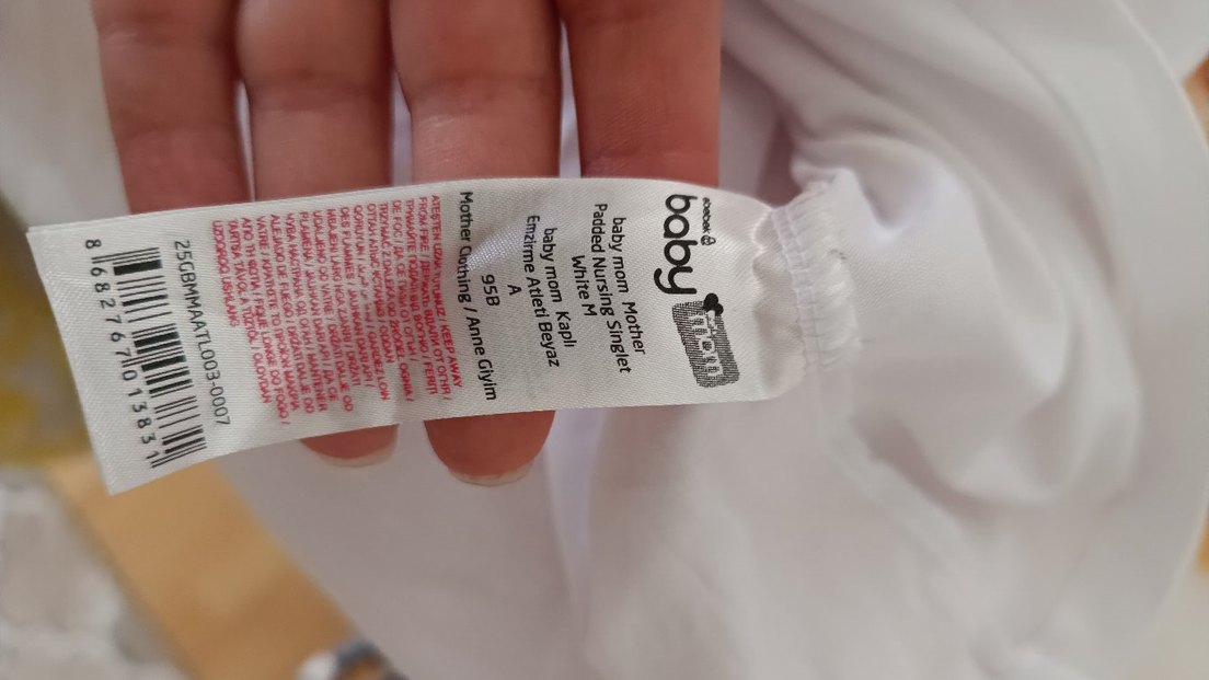 Beyaz Askılı Hamile ve Emzirme Atleti - Görsel 3