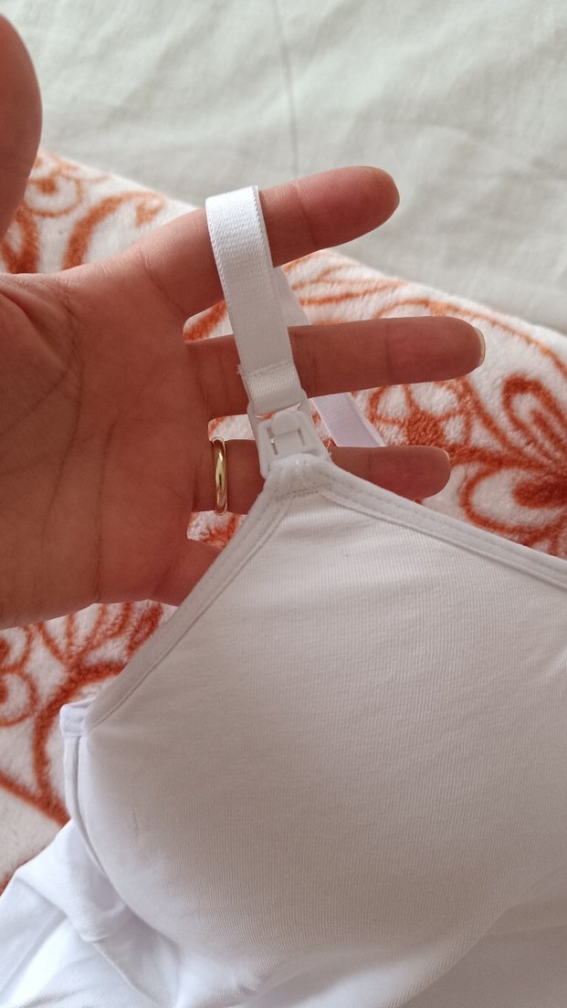 Beyaz Askılı Hamile ve Emzirme Atleti - Görsel 2