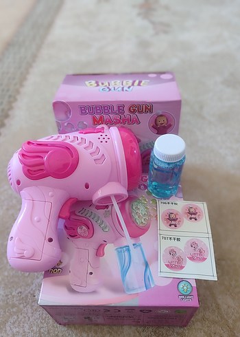 Renkli Pembe Köpük Tabancası - Görsel 3