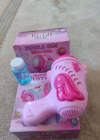 Renkli Pembe Köpük Tabancası - Görsel 2