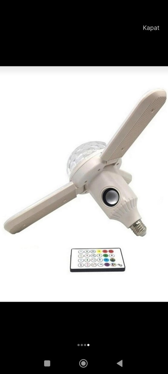 Bluetooth Müzikli Renkli Tavan Lambası - Görsel 4