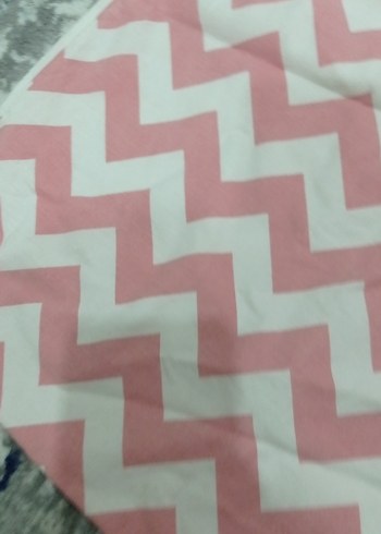 Pembe Desenli puset örtüsü - Görsel 3