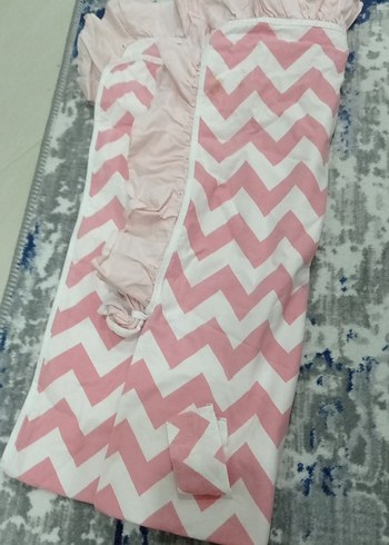 Pembe Desenli puset örtüsü - Görsel 2