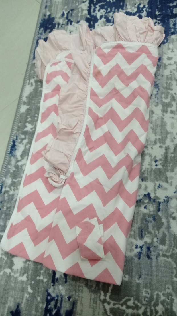 Pembe Desenli puset örtüsü - Görsel 2