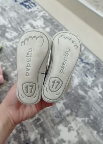 Kız Çocuk Bej Parlak Yılan Desenli Tüylü Bot - Görsel 3