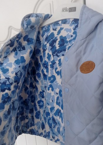 Kapüşonlu Mavi erkekÇocuk Mont - Görsel 6