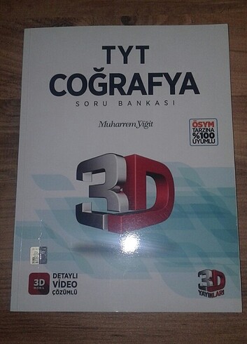 3D yayınları Tyt coğrafya soru bankası 