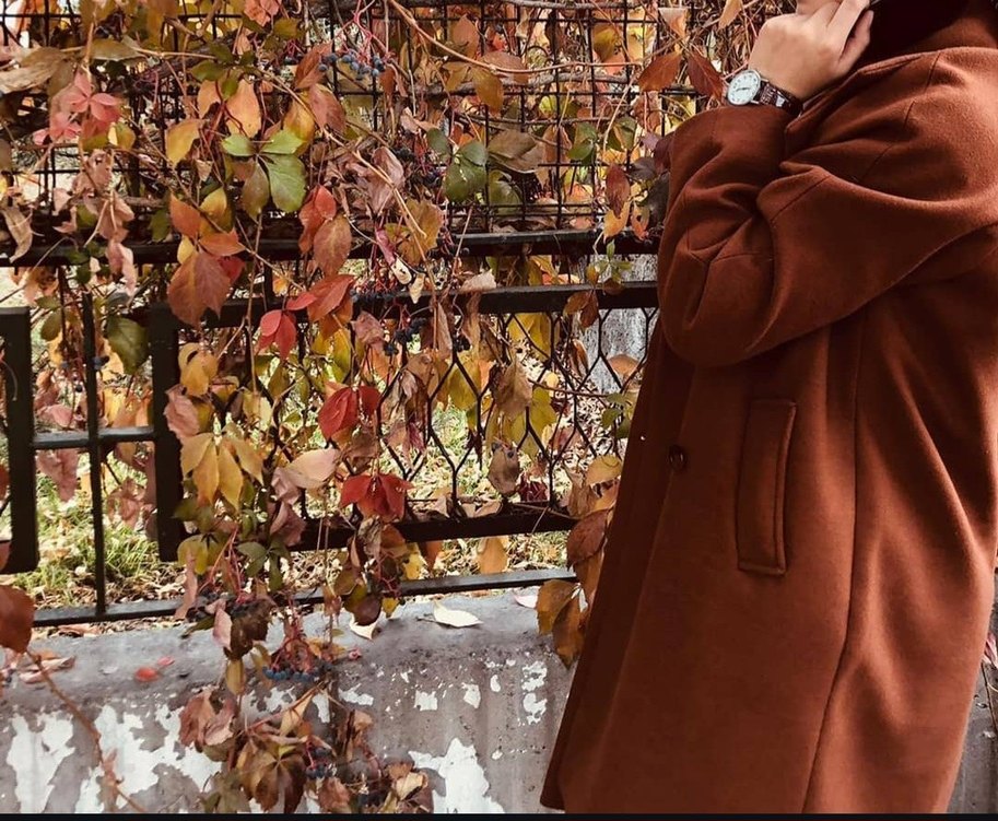 Kahverengi Çift Düğmeli Kaban - Görsel 4