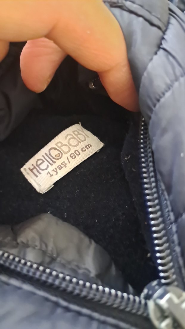 Erkek Çocuk Gri Fermuarlı Mont - Görsel 3