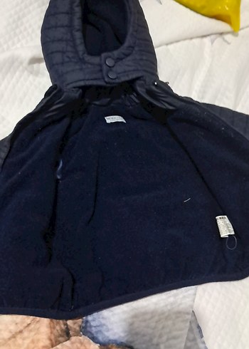 Erkek Çocuk Kapüşonlu Koyu Gri Mont - Görsel 4