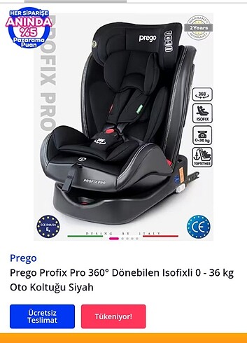 Prego Prego oto koltuk