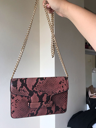 Mango Yılan Desenli Mini Çanta