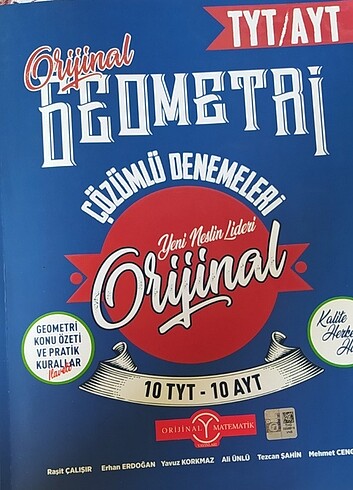 Orjinal tyt ayt geometri denemeleri