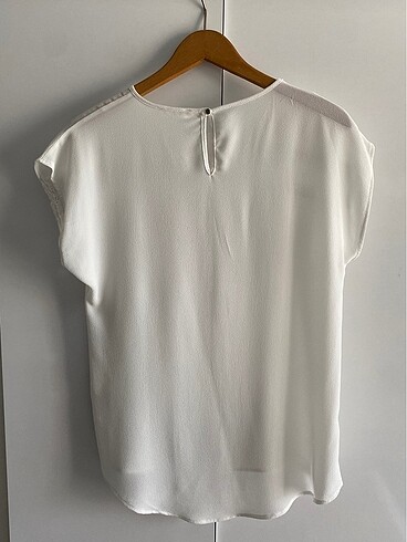 42 Beden beyaz Renk yazlık şifon tişört