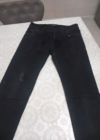 LTB Siyah Erkek Denim Pantolon, Kemerli, Regular Fit