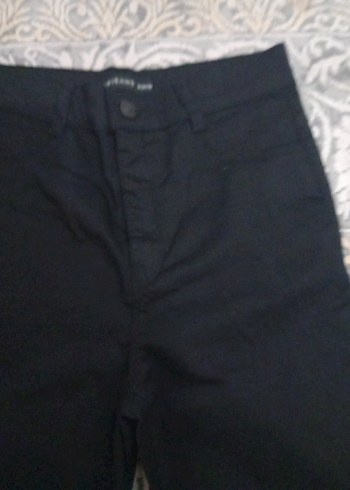 LC Waikiki Siyah Kadın Midi Denim Pantolon