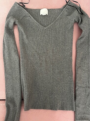 xs Beden gri Renk H&M bluz