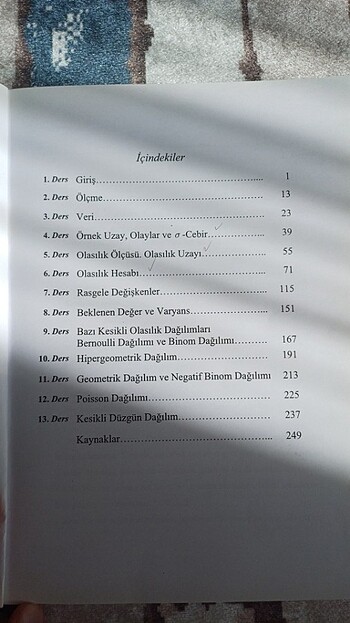 Olasılık ve İstatistiğe Giriş 1, Fikri Öztürk