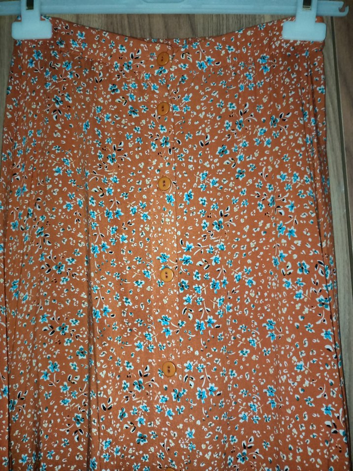 Midi Çiçekli Etek - Görsel 3