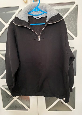 Gri Fermuarlı Kadın Street Wear Zincirli El Aksesuarı - Görsel 2