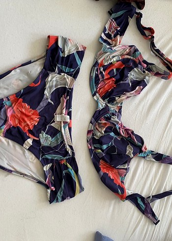 Çok Renkli Baskılı yurt dışı bikini - Görsel 2