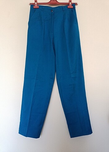 Vintage kadın kumaş pantolon