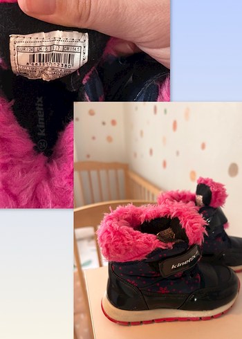 Kinetix Kızlar İçin Pembe Punk Tarzı Bot