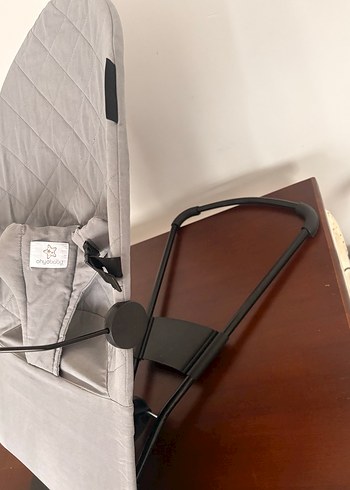 Gri Bebek Kanguru Oyuncaklı , sallanan ana kucağı - Görsel 3