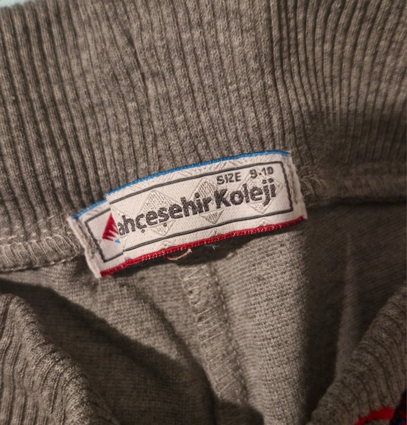 Erkek Çocuk Fermuarlı Rahat Kesim gri Şort - Görsel 2