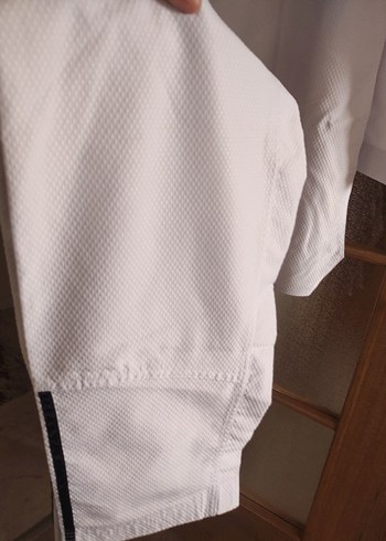 Erkek Beyaz V Yaka tekvando kıyafeti - Görsel 2