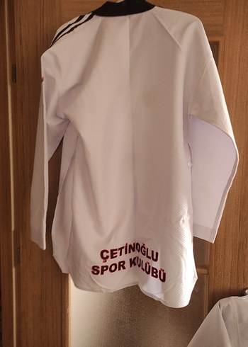 Erkek Beyaz V Yaka tekvando kıyafeti - Görsel 3