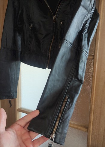 Siyah Deri Ceket sorunsuz Orjinal - Görsel 3