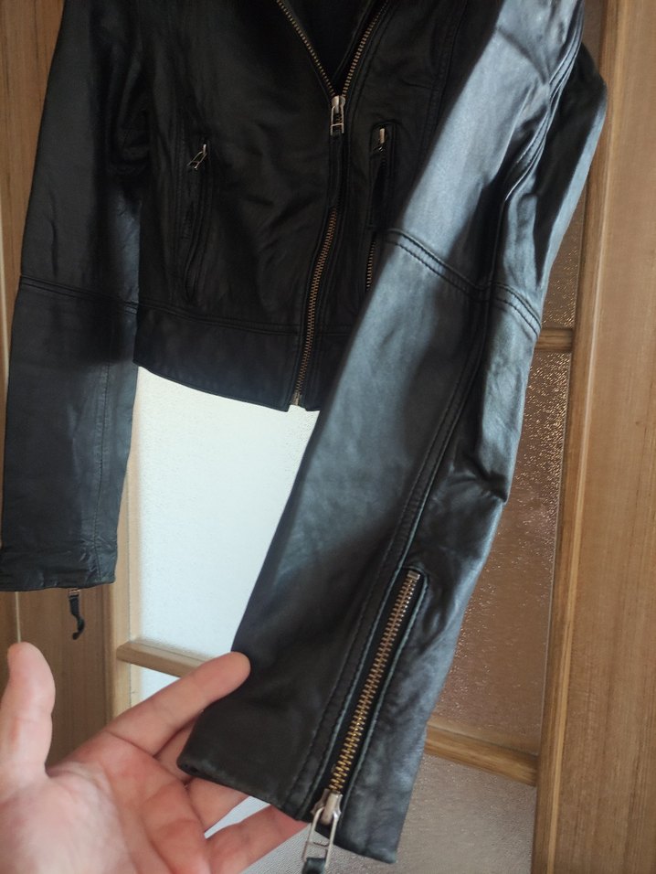 Siyah Deri Ceket sorunsuz Orjinal - Görsel 3