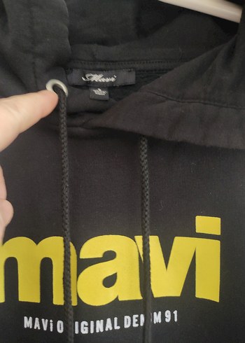 Siyah Kapüşonlu Orjinal yıkandı kullanılmadı - Görsel 2